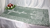 Покрывало белое ТЮЛЬ  110