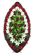 Венок 125 Скорбь (бордовый)