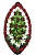 Венок 125 Скорбь (бордовый)