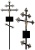 Крест металлический "Золотой" №4 Крест металлический "Золотой" №4